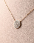 Circle Pavé Pendant