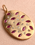 Ruby Oval Medallion