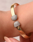 Tobogas Diamond Bangle