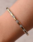 Gold and Diamond Bangle