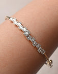 Square Baguette Shape Bangle