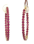 Ruby Hoop Earrings