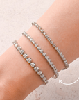 Buttercup Tennis Bracelet in White Gold