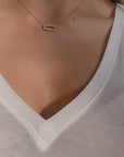 Diamond Oval Pendant