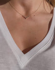 Open V Diamond Necklace