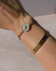 Pulsera Brújula Madre Perla