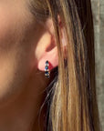 Pear Shape Sapphire and Diamond Earrings