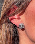 Diamond and Baguette Studs