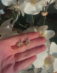 Irregular Baguette Diamond Studs