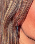 Sapphire Hoop Earrings