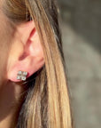 Medium Square Baguette Studs