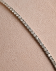 4 Prong Tennis Bracelet in White Gold