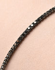 Black Diamond Tennis Necklace