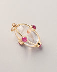 Crystal and Ruby Pendant