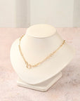 Oval and Round Swivel Necklace