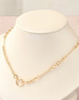 Oval and Round Swivel Necklace