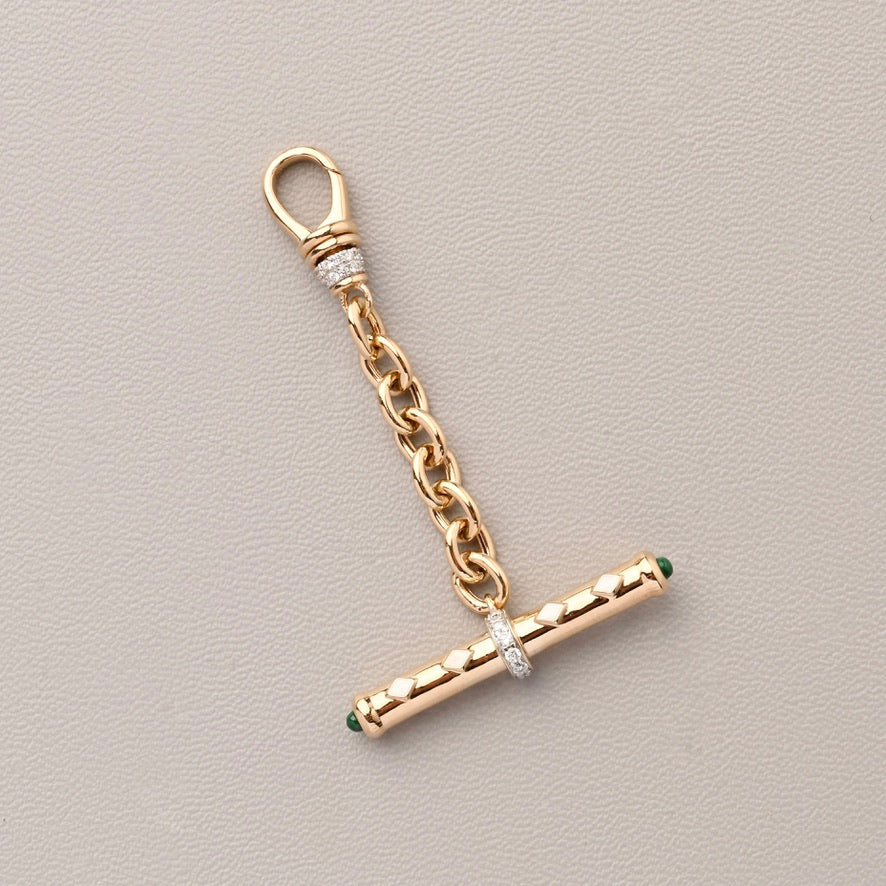Enamel and Diamond T-Bar