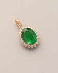 Oval Emerald Pendant