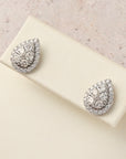 Pear Shape Cluster Stud