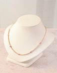 Diamond and Pink Sapphire Bezel Choker