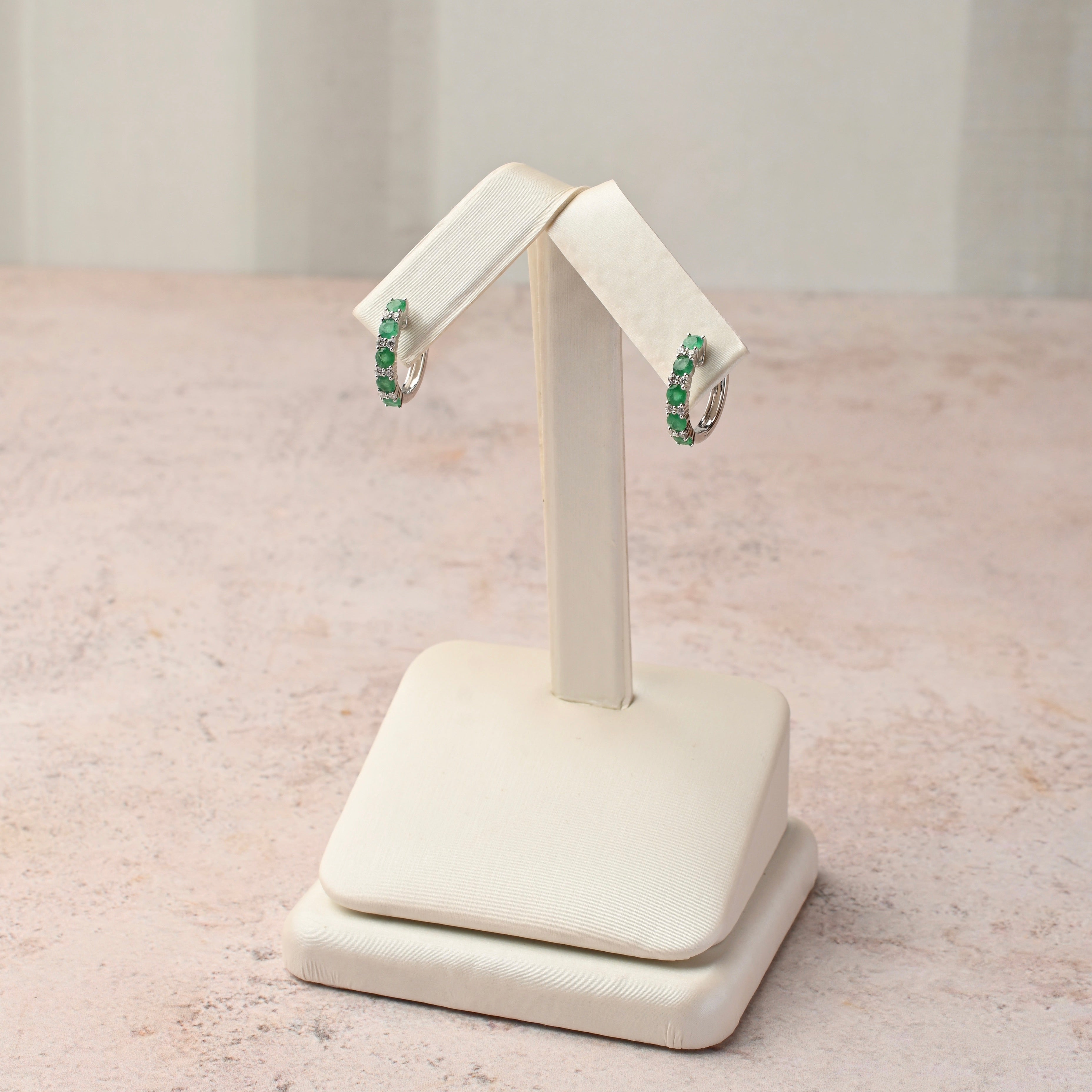 Emerald Diamond Earrings