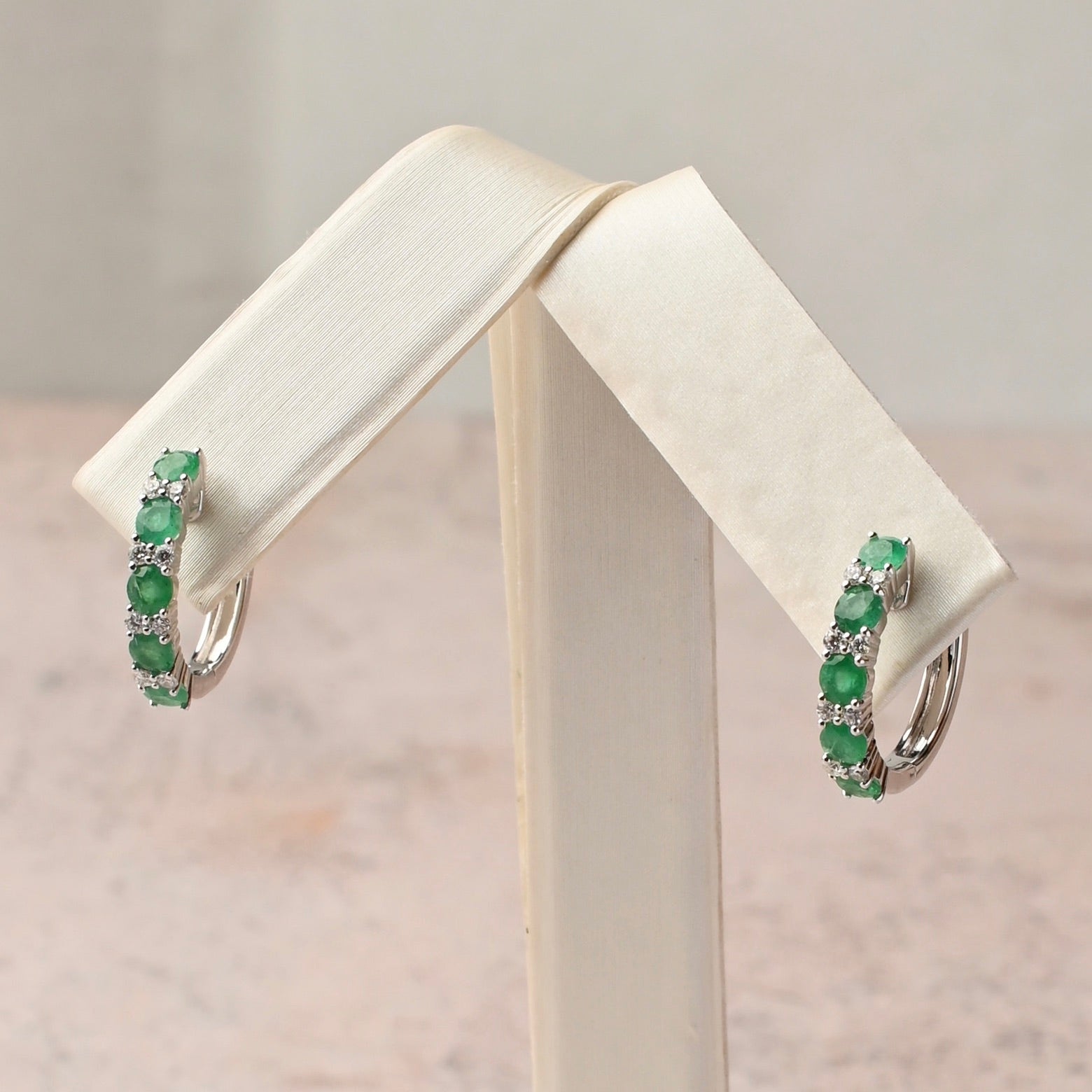 Emerald Diamond Earrings