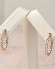 In and out Oval Small Hoops