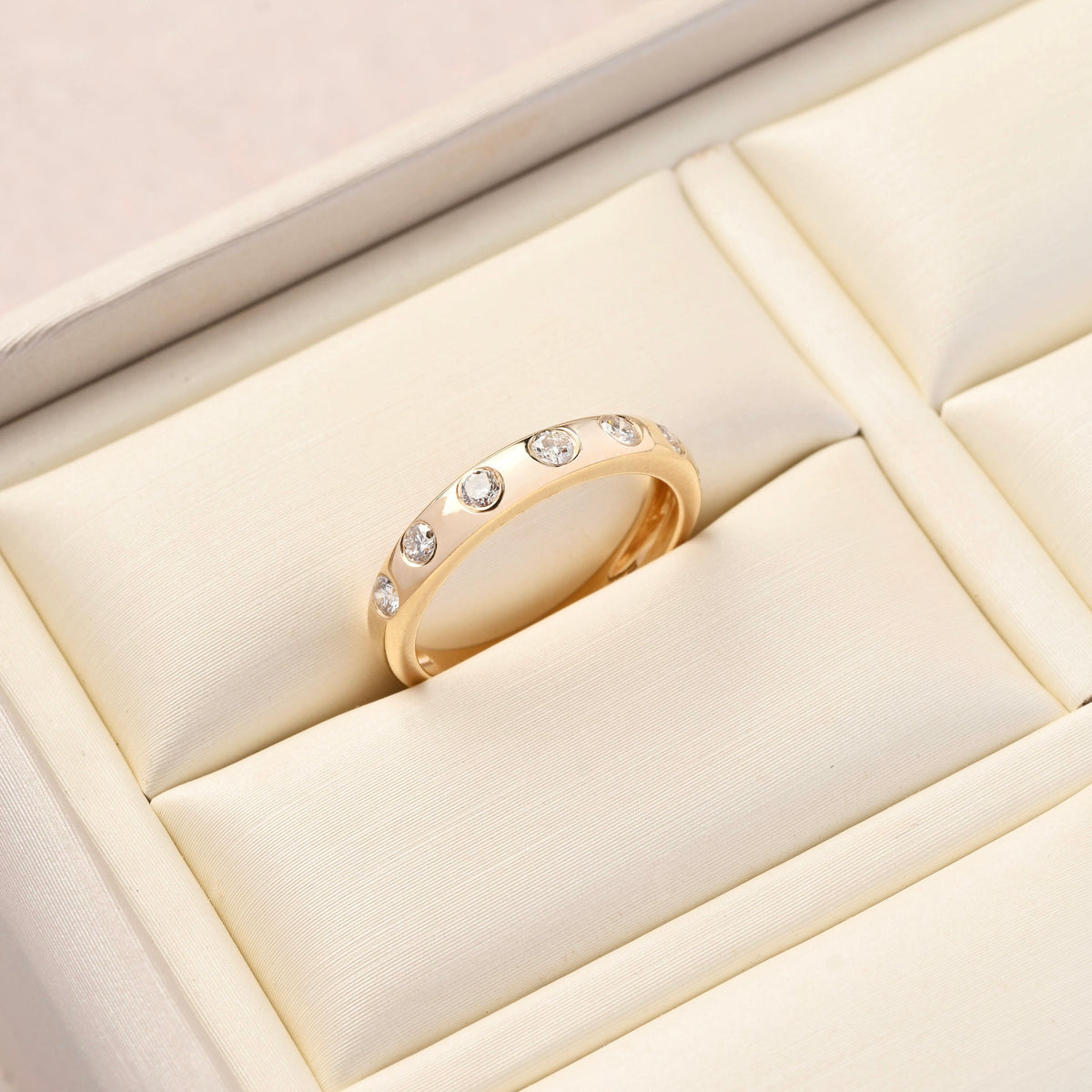 Diamond Set Pinky Ring