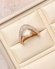 Diamond Pavé Curved Ring