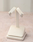 Mini Diamond Baguette Hoops