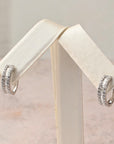 Mini Diamond Baguette Hoops