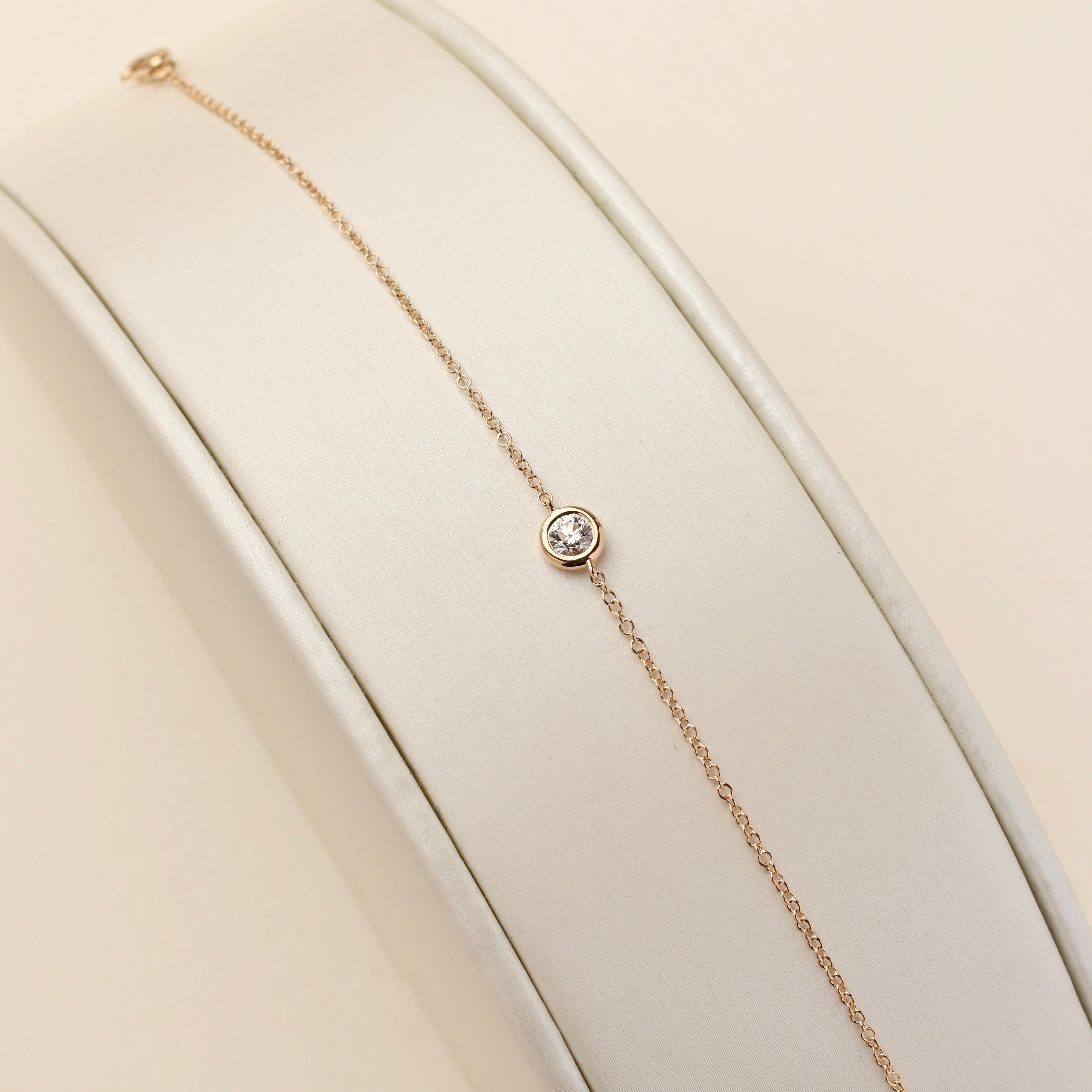 Diamond Bezel Delicate Bracelet