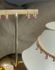 Pink Sapphire Ball Chain Choker