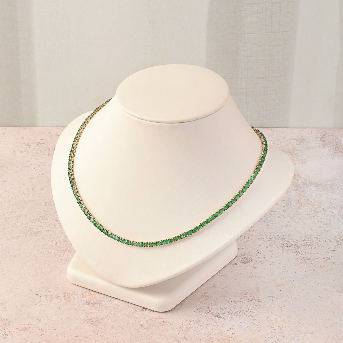 Emerald Tennis Necklace