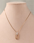 Gold and Diamond Link Necklace