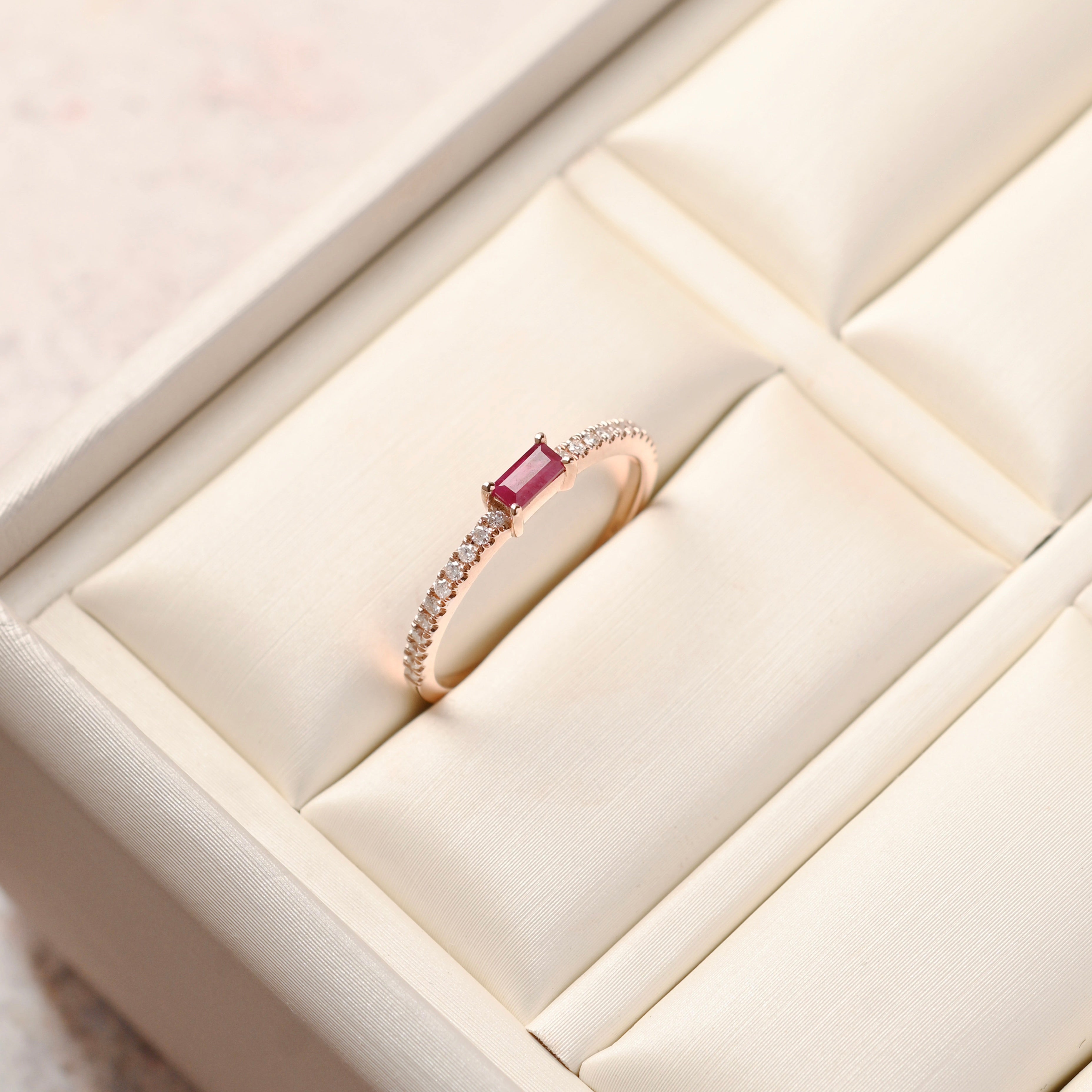 Rubi and Diamond Ring
