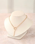 Half Oval Rolo Paperclip Necklace