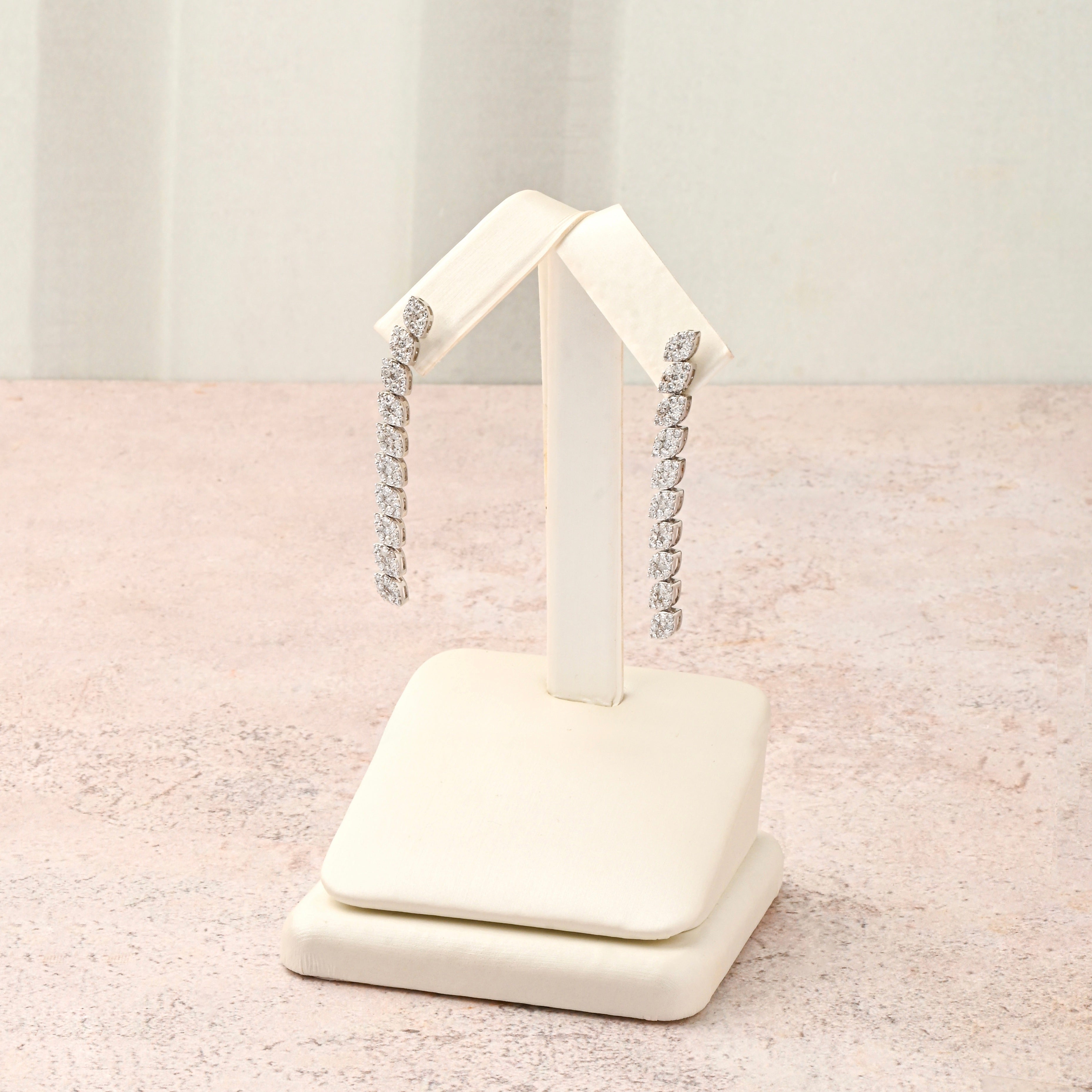 Marquise Shape Diamond Drop Earrings