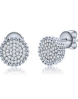 Stud círculo pavé cuentas