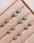 Stud cuadro pave cuentas alrededor