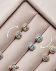 Arete stud cushion halo