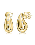 Arete gota chunky  y brillantes