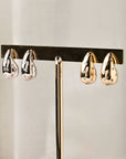 Arete gota chunky  y brillantes