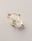 Crystal and Emerald Pendant