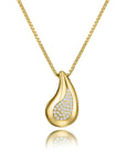 Collar con gota chunky