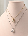 Collar con gota chunky