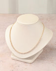 Bezel Choker Tennis Necklace