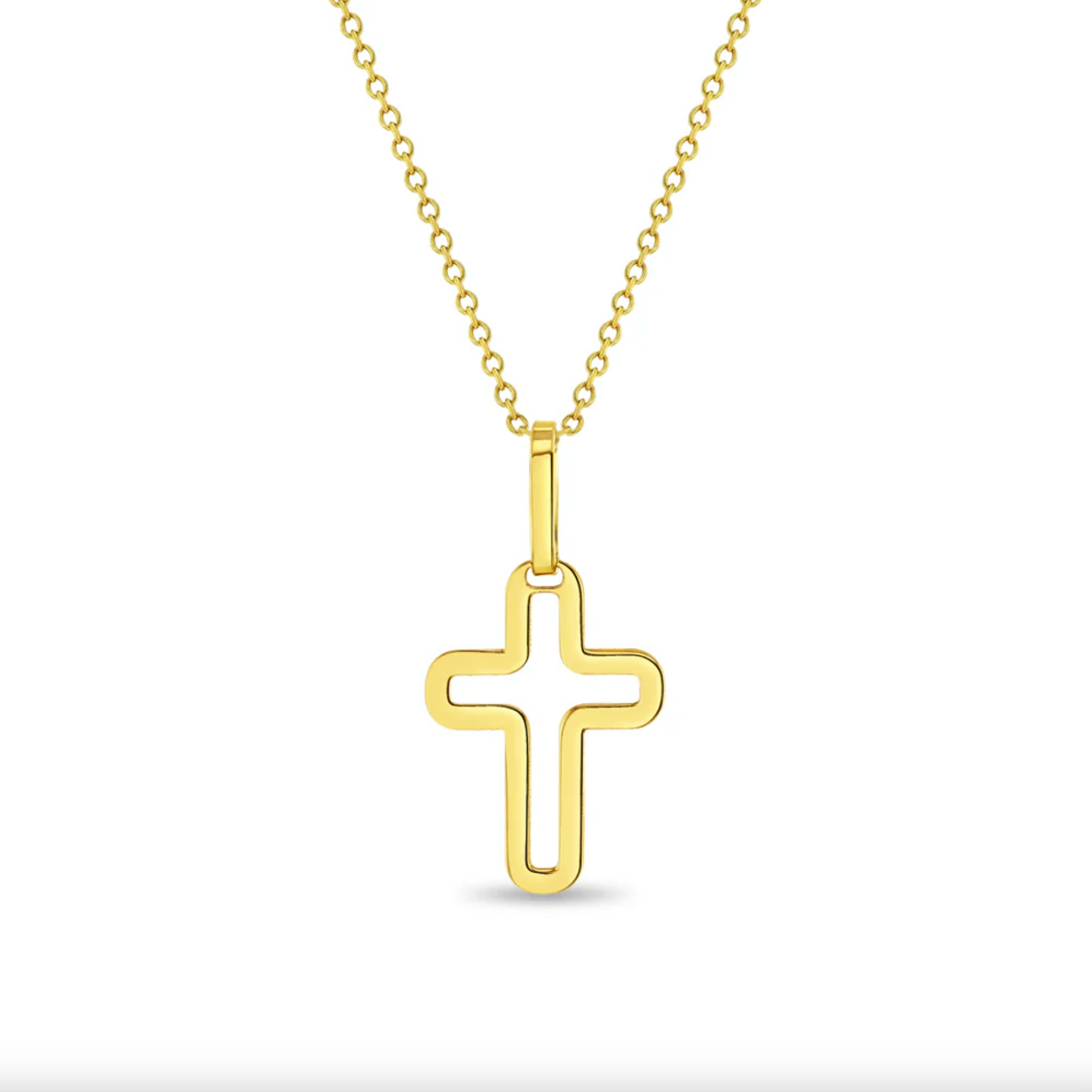 Curved Cross Outline