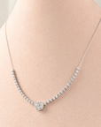 Choker Center Diamond Cluster Necklace