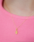 Mini tiny Oval Virgin Mary Kids Pendant